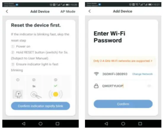 Shenzhen Jooyo Electronic Technology ZY ACU02 WiFi Smart Power Strip - connection