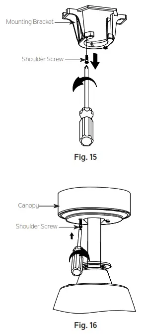 KICHLER 300319 52 Inch Dawn LED Ceiling Fan - ELECTRICAL CONNECTIONS