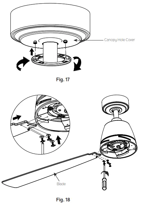 KICHLER 300319 52 Inch Dawn LED Ceiling Fan - ELECTRICAL CONNECTIONS1