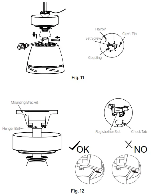 KICHLER 300319 52 Inch Dawn LED Ceiling Fan - HANGING