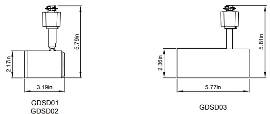 Wohoda GDSD01 LED Track Lighting Head-fig3
