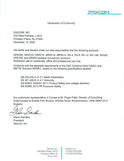 ZAXCOM RX 8 Smallest 8 Channel Radio Mic Receiver System - figure 28