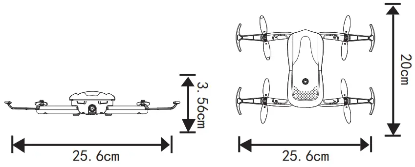 SYMA 4-AXIS Foldable Drone - Specifications
