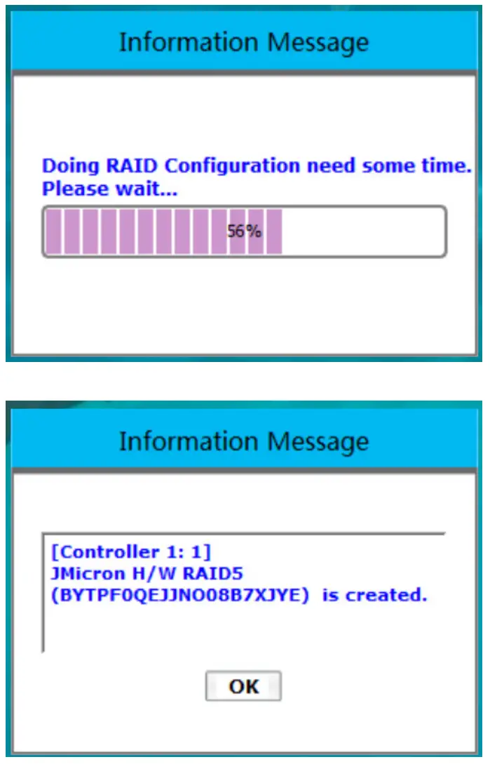 ORICO 35RU3 Series 2 5 and 3 5 Inch External Hard Drive RAID Enclosure - setting is finished