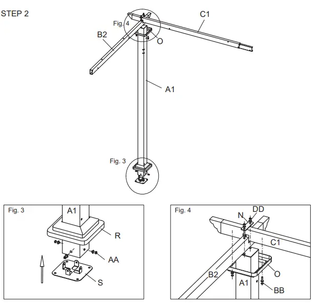 EAGLE PEAK 10 ft. x 10 ft. Steel Outdoor Pergola 2