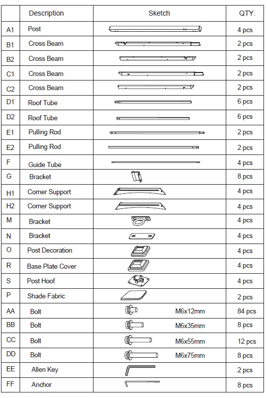 EAGLE PEAK 10 ft. x 10 ft. Steel Outdoor Pergola 6