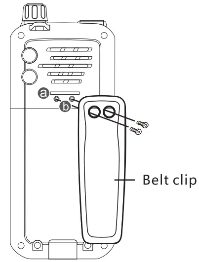Inrico T368 4G LTE Network Intercom 2.4 Inch Screen - belt clip