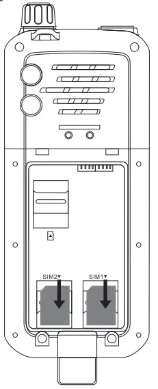 Inrico T368 4G LTE Network Intercom 2.4 Inch Screen - sim card