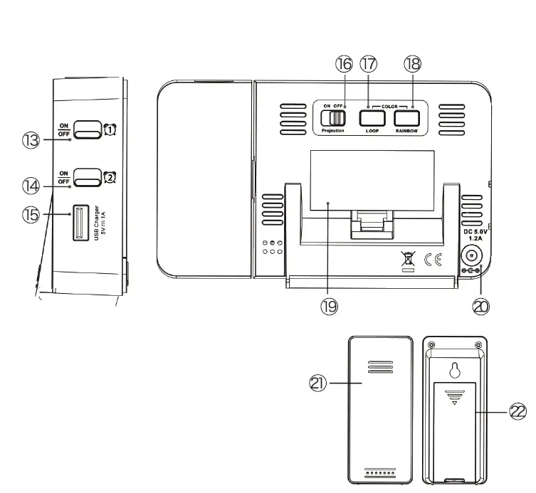 SMARTRO- SC31B -Digital- Projection -Alarm- Clock -2