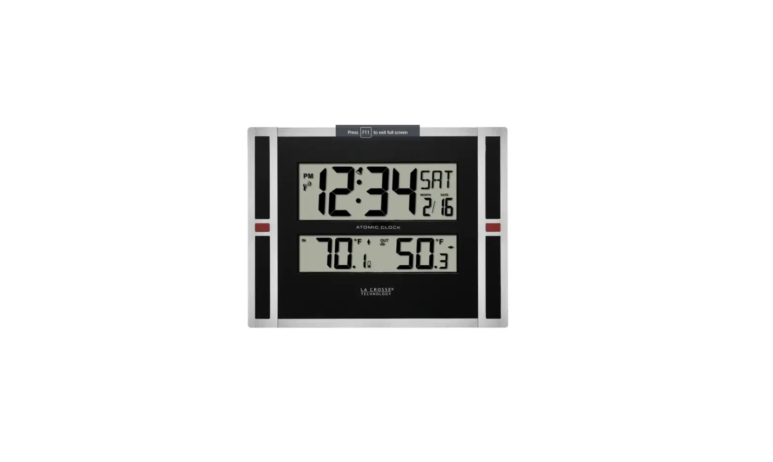 La Crosse Technology 513-149v2 Atomic Digital Wall Clock User Guide La Crosse Technology 513-149v2 Atomic Digital Wall Clock User Guide