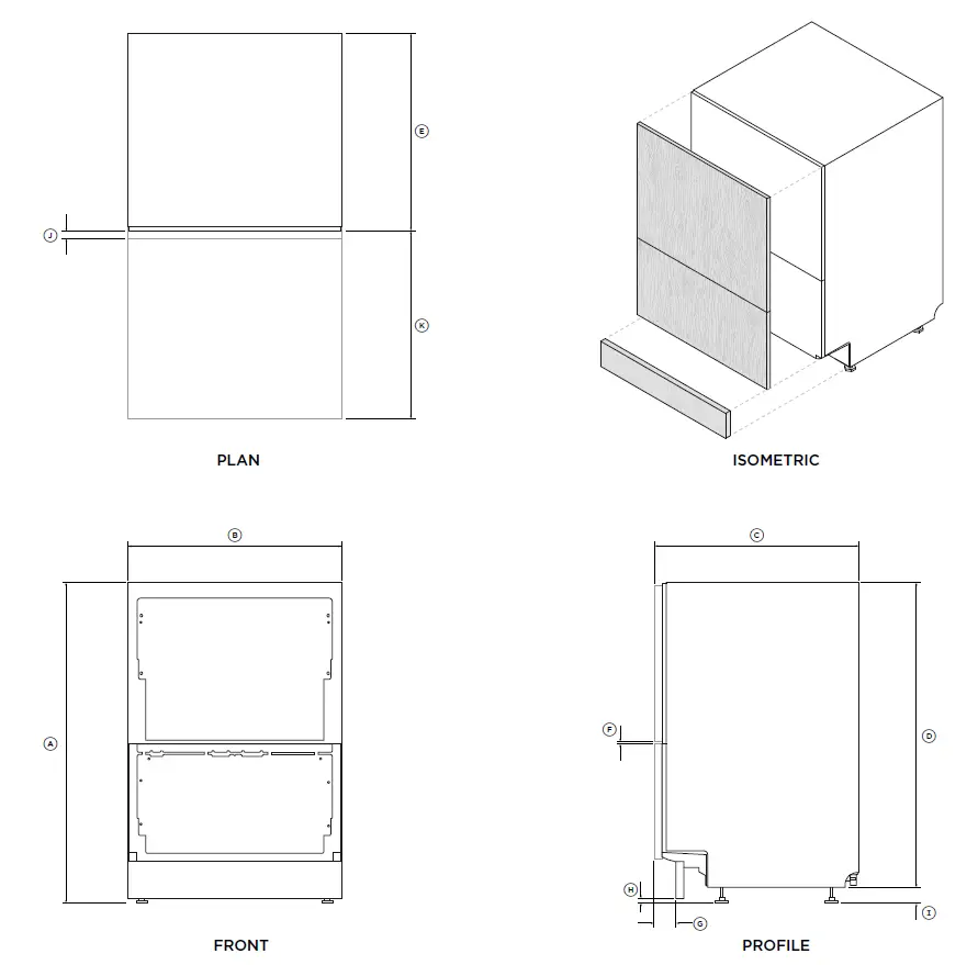 FISHER PAYKEL DD60DTX6HI Integrated Double DishDrawer Dishwasher 3 - Copy