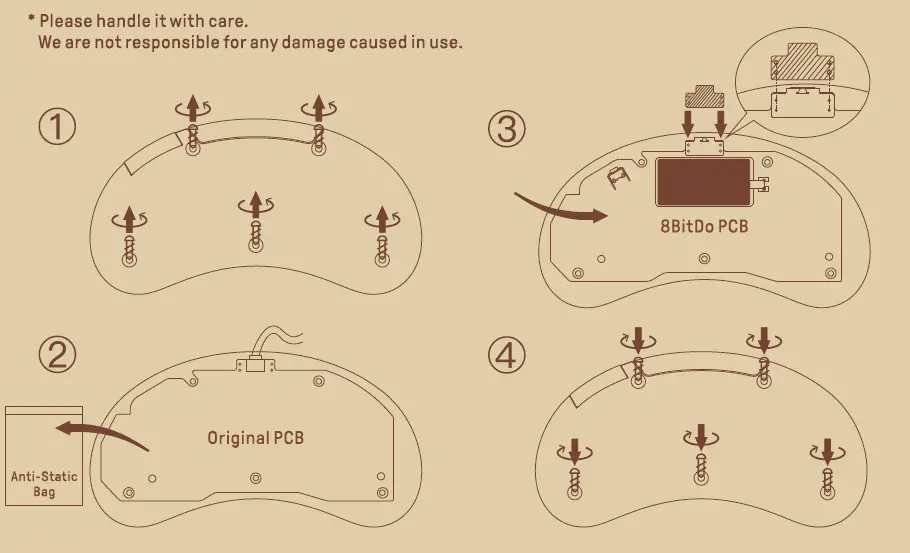 8BitDo M30 Mod Kit for MD Controller-fig-1