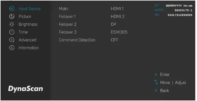 DynaScan DS552LT5-1 55 Inch Clean Black Digital Signage-16