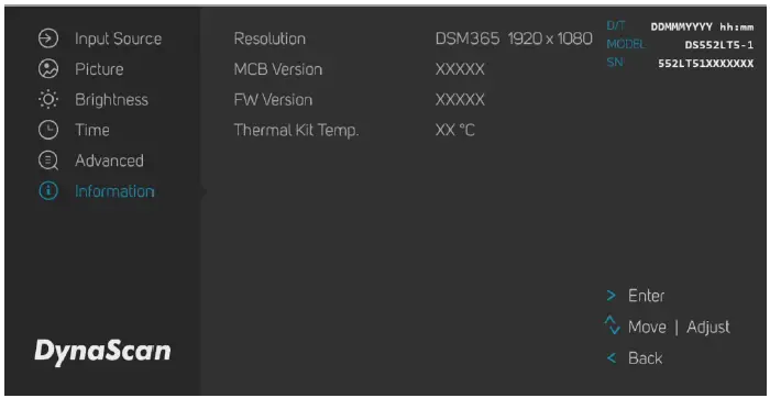 DynaScan DS552LT5-1 55 Inch Clean Black Digital Signage-21