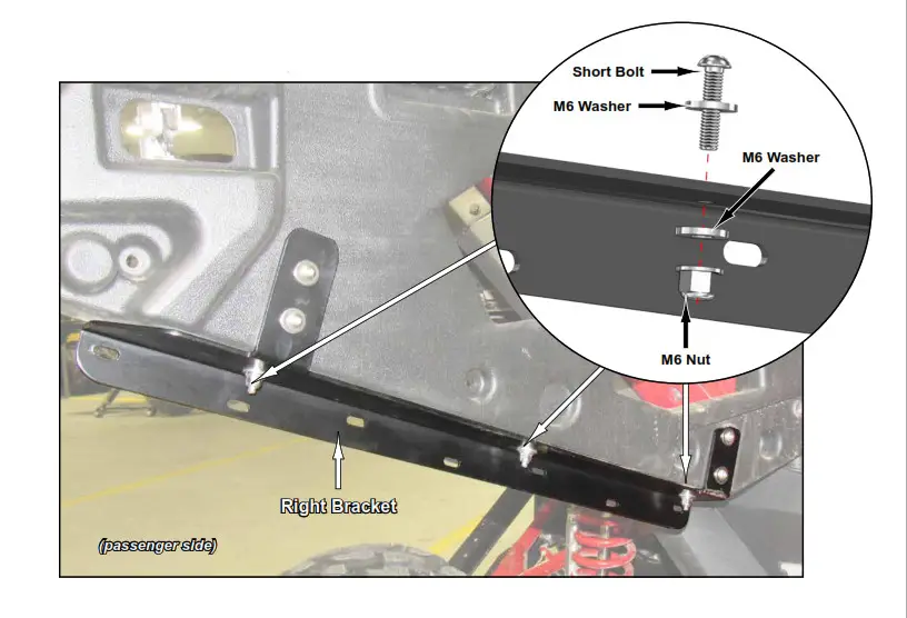 SUPERATV Honda Talon Door IshownSecure Right Bracket