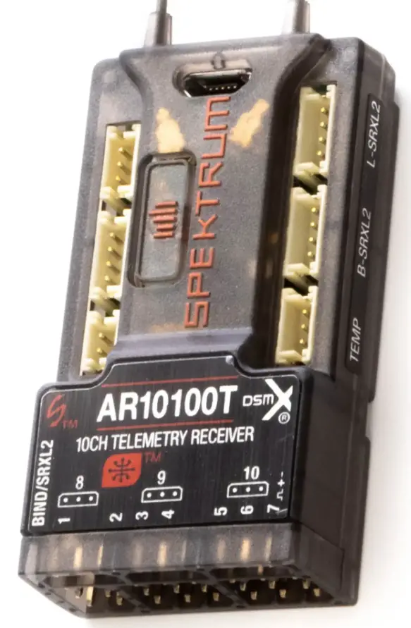 SPEKTRUM AR10100T DSMX 10-Channel Telemetry Receiver product