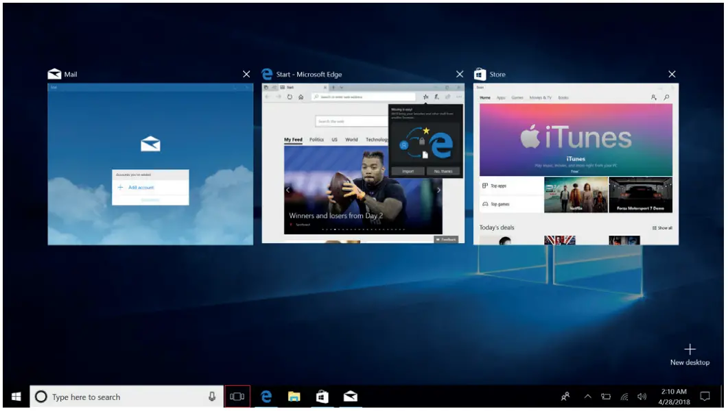 Multitasking Operating Interface