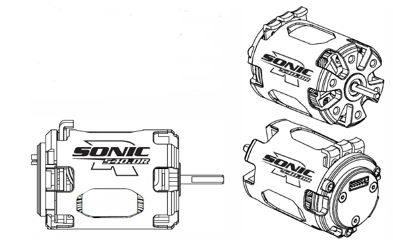 Sonic 540-DR competitions Brushless drag racing motor-FIG1