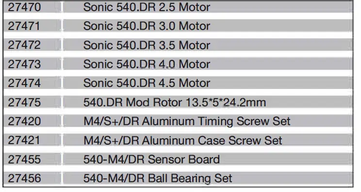 Sonic 540-DR competitions Brushless drag racing motor-FIG2