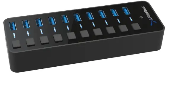 SABRENT HB-BU10 USB 3.0 Hub With Power Switches-fig1
