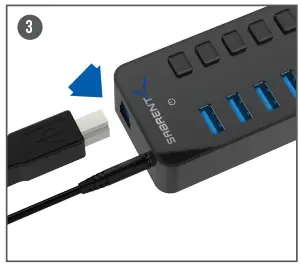SABRENT HB-BU10 USB 3.0 Hub With Power Switches-fig6