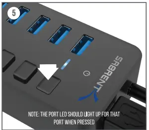 SABRENT HB-BU10 USB 3.0 Hub With Power Switches-fig8