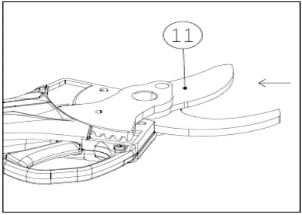 VOLPI ORIGINAL PV220 Electrical Pruning Shear - fig 6