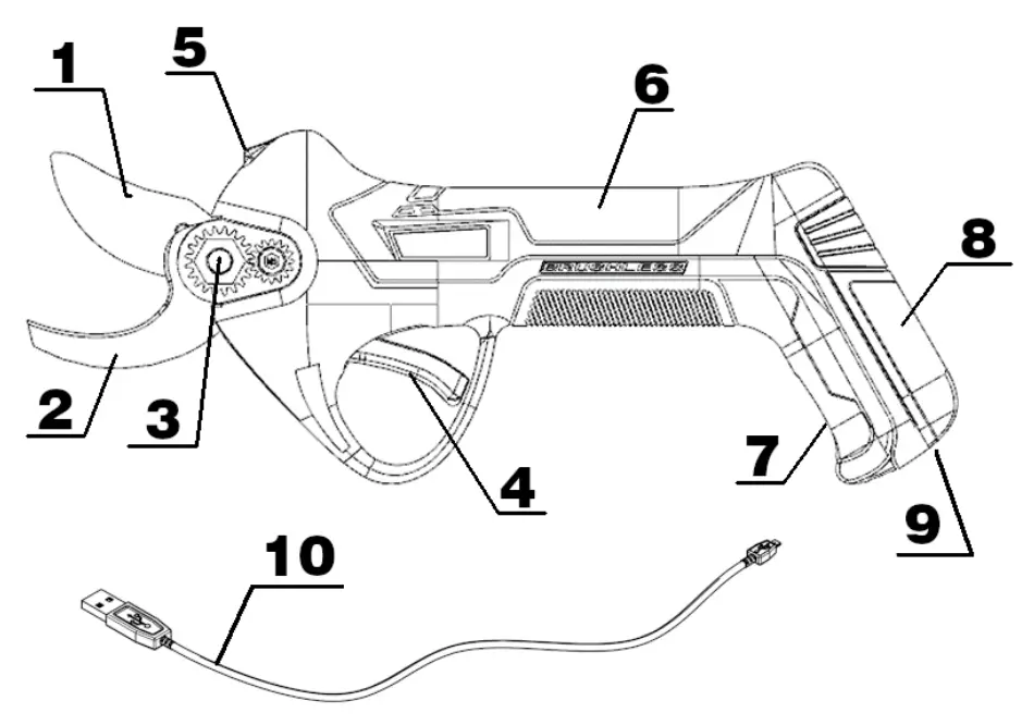 VOLPI ORIGINAL PV220 Electrical Pruning Shear - overview