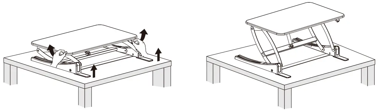 VIVIO Black Desk Riser - ASSEMBLY STEPS 4