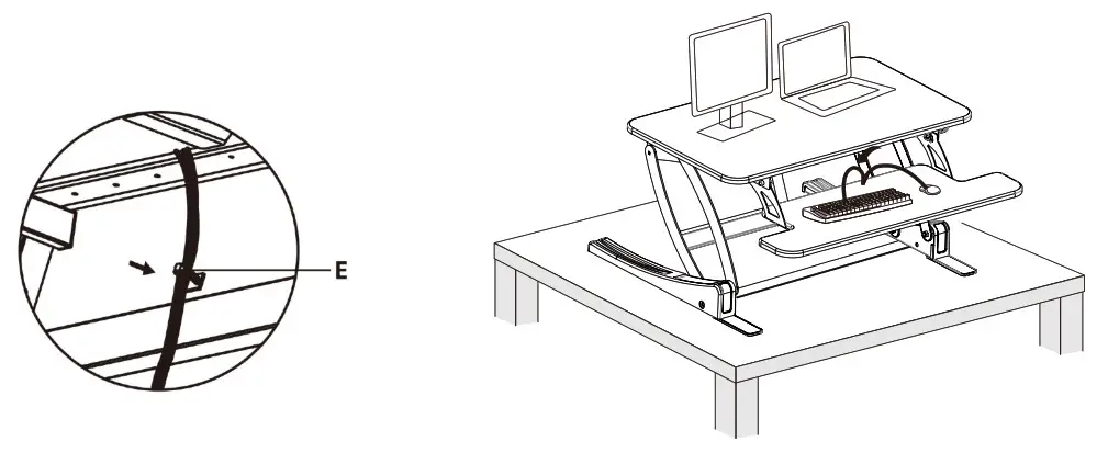 VIVIO Black Desk Riser - ASSEMBLY STEPS 8