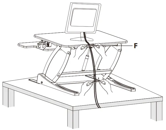 VIVIO Black Desk Riser - ASSEMBLY STEPS 9