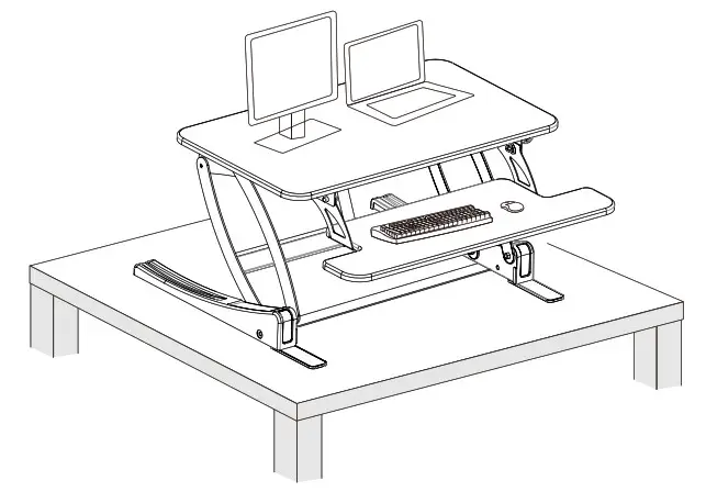 VIVIO Black Desk Riser - Cover
