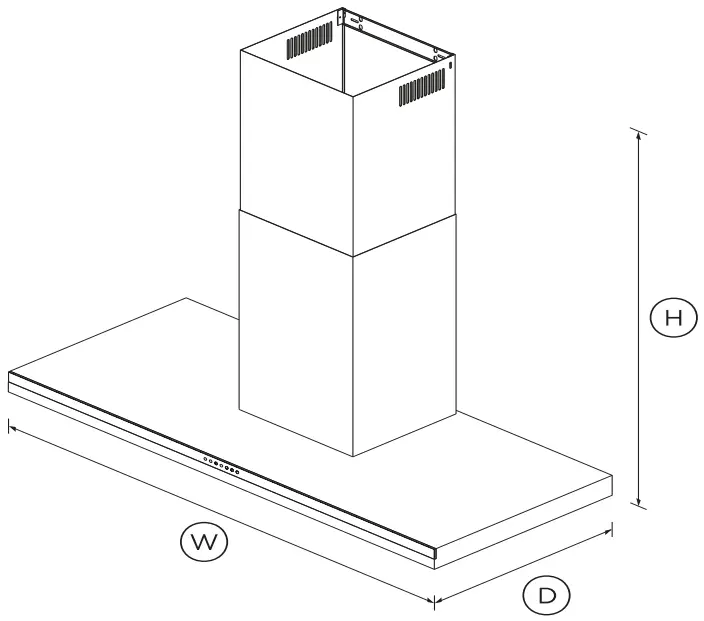 FISHER PAYKEL HC120BCXB2 Wall Cooker Hood - FIG