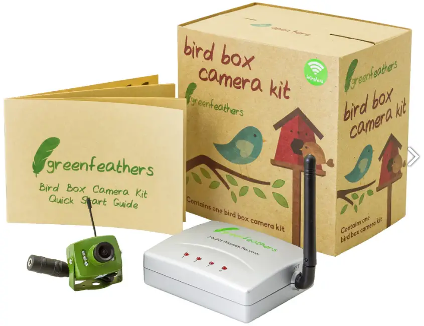 Green Feathers NC701G Bird Box Camera with Wireless Transmission