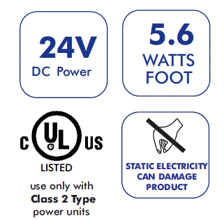 LED WORLD FA60M50-2M-24V-RGBW IC RGBW LED Flex Strip fig 1