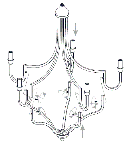 QUOIZEL-MAB5026LG-Mabel-5-Light-26-inch-Light-Gold-Chandelier-Ceiling-Light-FIG-6