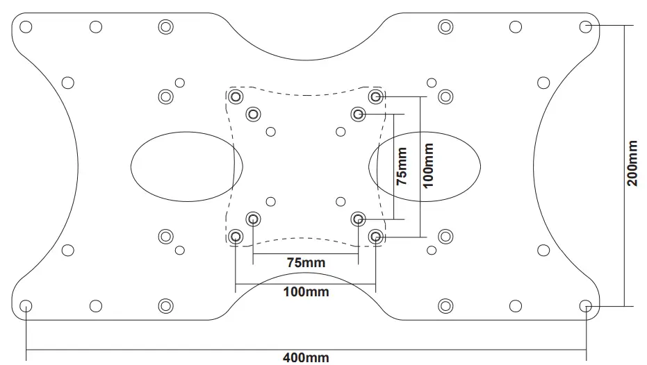 ricoo F0342 Adaptor Plate Extension for TVs - fig3