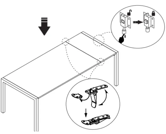 SHANGRI-LA SLBICCADTCA Bicca Extendable Dining Table FIG (13)