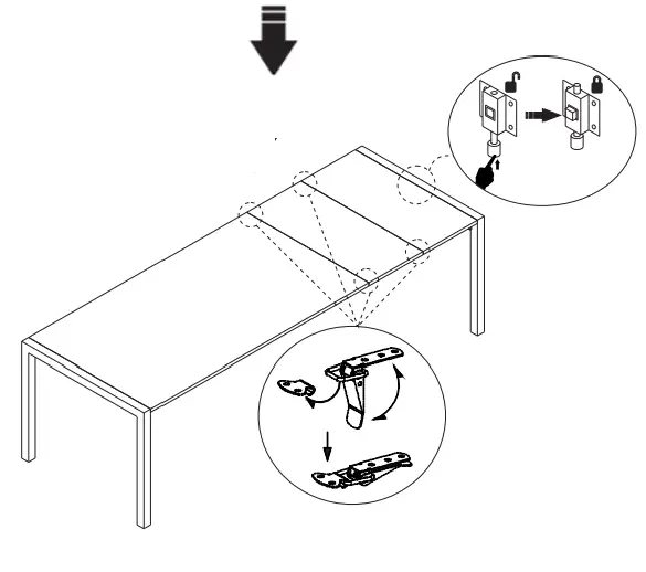 SHANGRI-LA SLBICCADTCA Bicca Extendable Dining Table FIG (15)