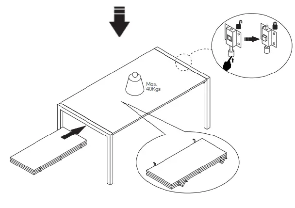 SHANGRI-LA SLBICCADTCA Bicca Extendable Dining Table FIG (17)