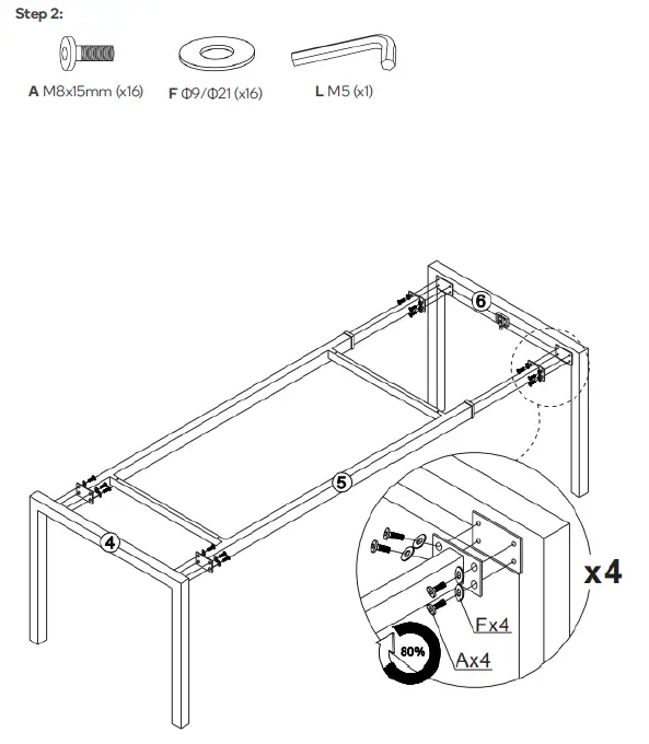 SHANGRI-LA SLBICCADTCA Bicca Extendable Dining Table FIG (5)