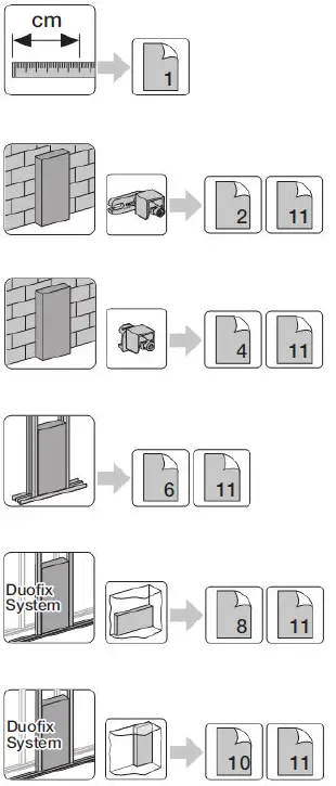 GEBERIT 111430001 Duofix Mounting Element for Washbasin-1