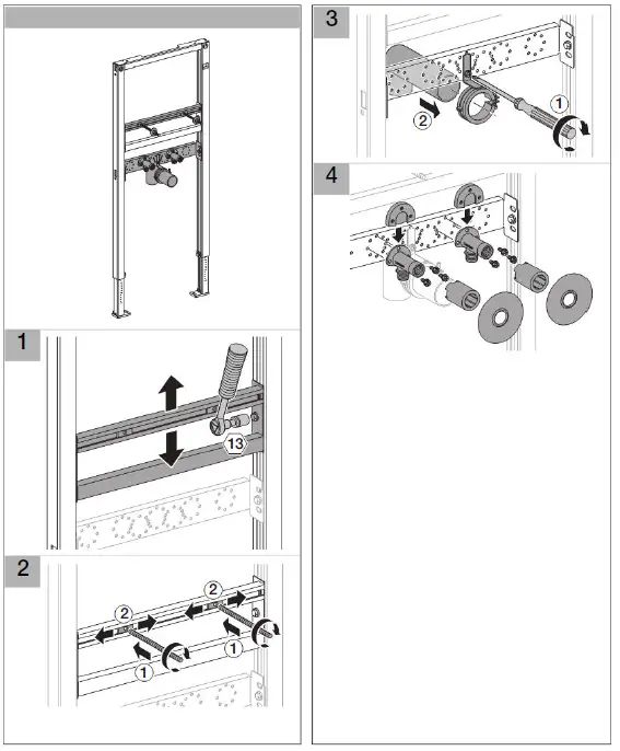 GEBERIT 111430001 Duofix Mounting Element for Washbasin-12