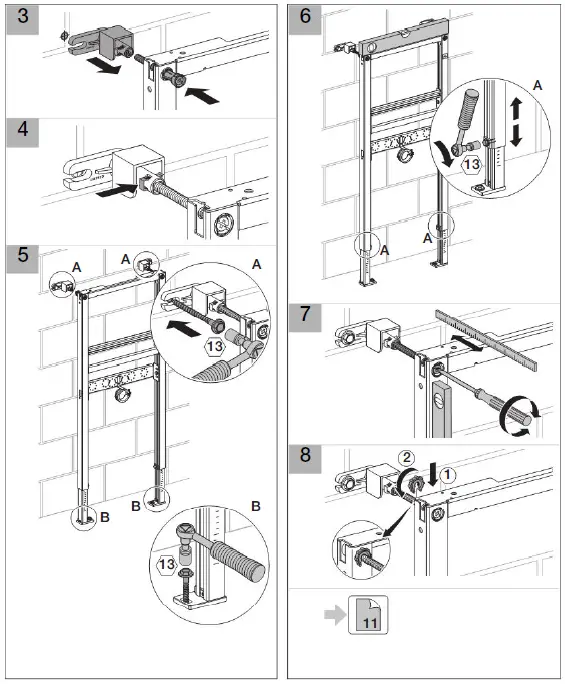 GEBERIT 111430001 Duofix Mounting Element for Washbasin-4