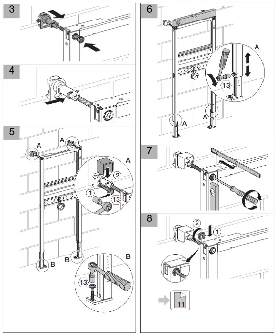 GEBERIT 111430001 Duofix Mounting Element for Washbasin-6
