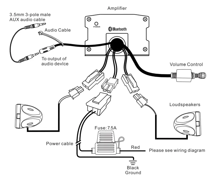 BOSS MCBK420B Weather Rated Speaker and Amplifier System-1