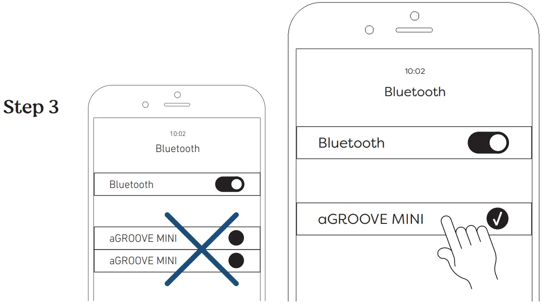 kreafunk KFDZ56 aGROOVE Mini Bluetooth Speaker - Play pause Step 3