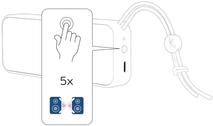 kreafunk KFDZ56 aGROOVE Mini Bluetooth Speaker - TWS of