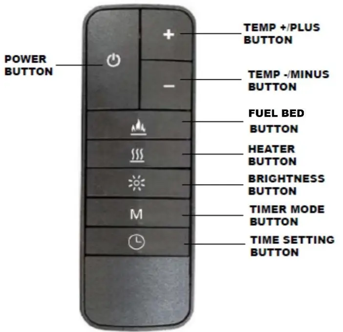bemodern 750 Landscape 3 Sided Electric Fires - remote
