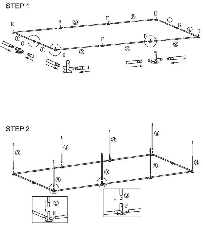 Tidoin QCL-YDW8-049 Large Chicken Coop - Assembly 1